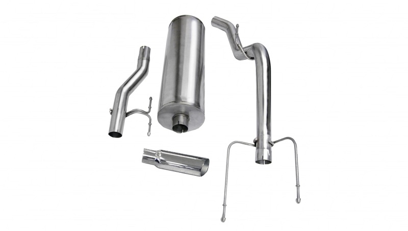 Dodge Ram 1500 Performance Exhaust - CORSA Performance - Sport Cat-Back, Single Side Exit - Polished - 2003